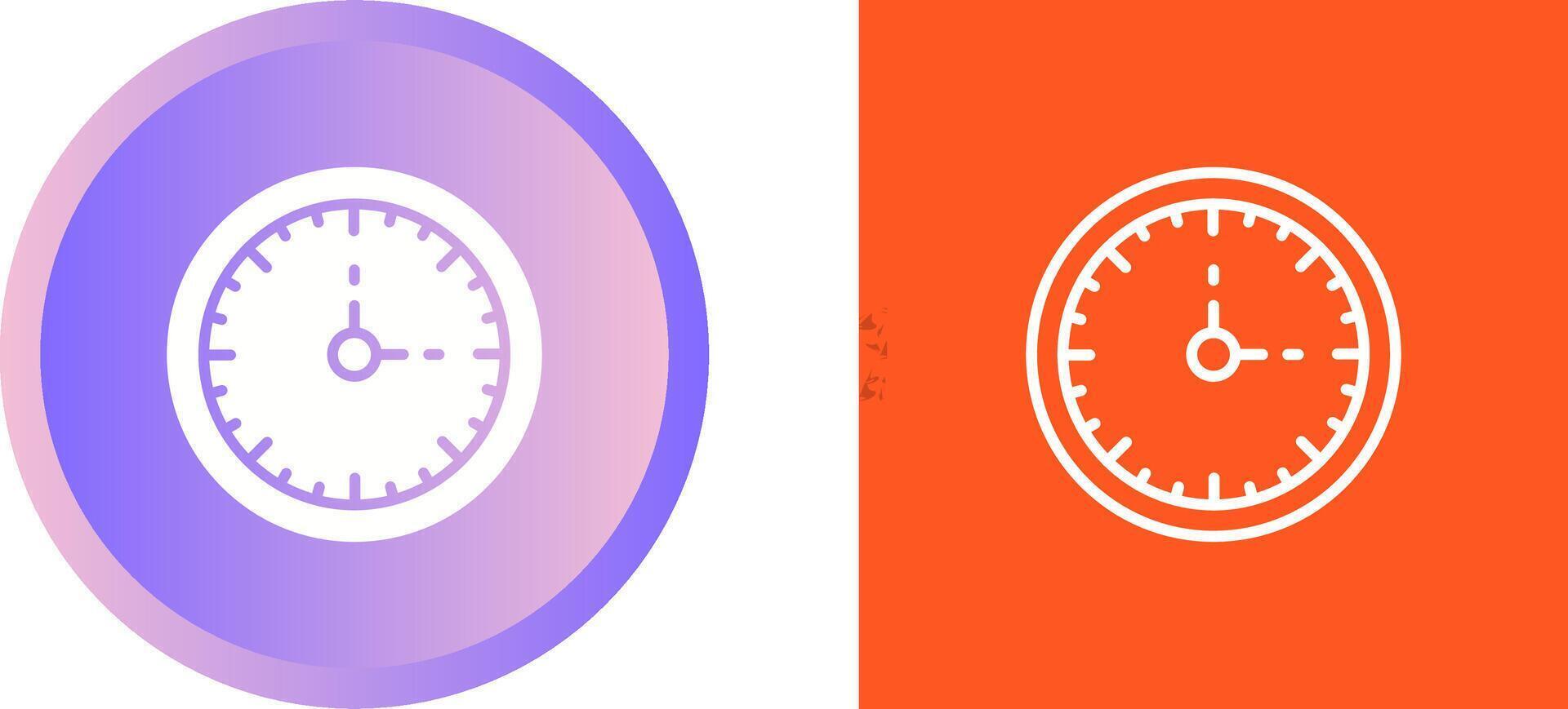 Clock Three Vector Icon