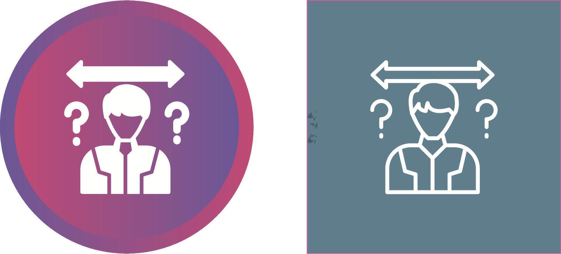 Uncertainty Vector Icon