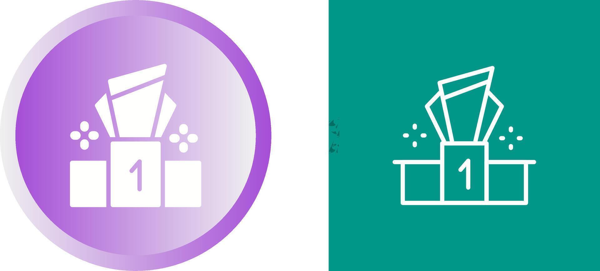 Podium Vector Icon