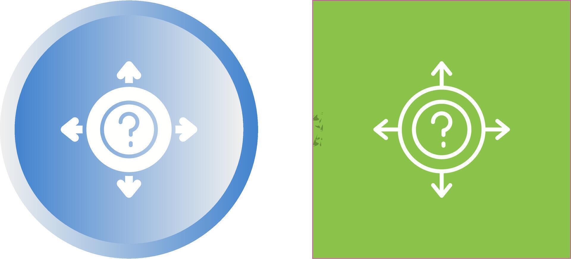 Uncertainty Vector Icon