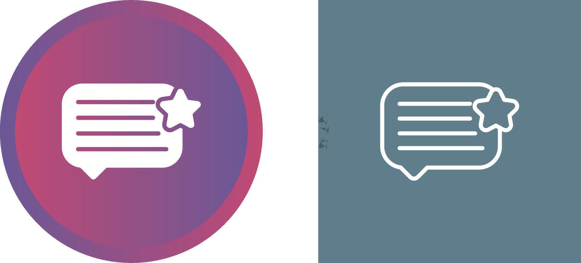 Feedback Vector Icon