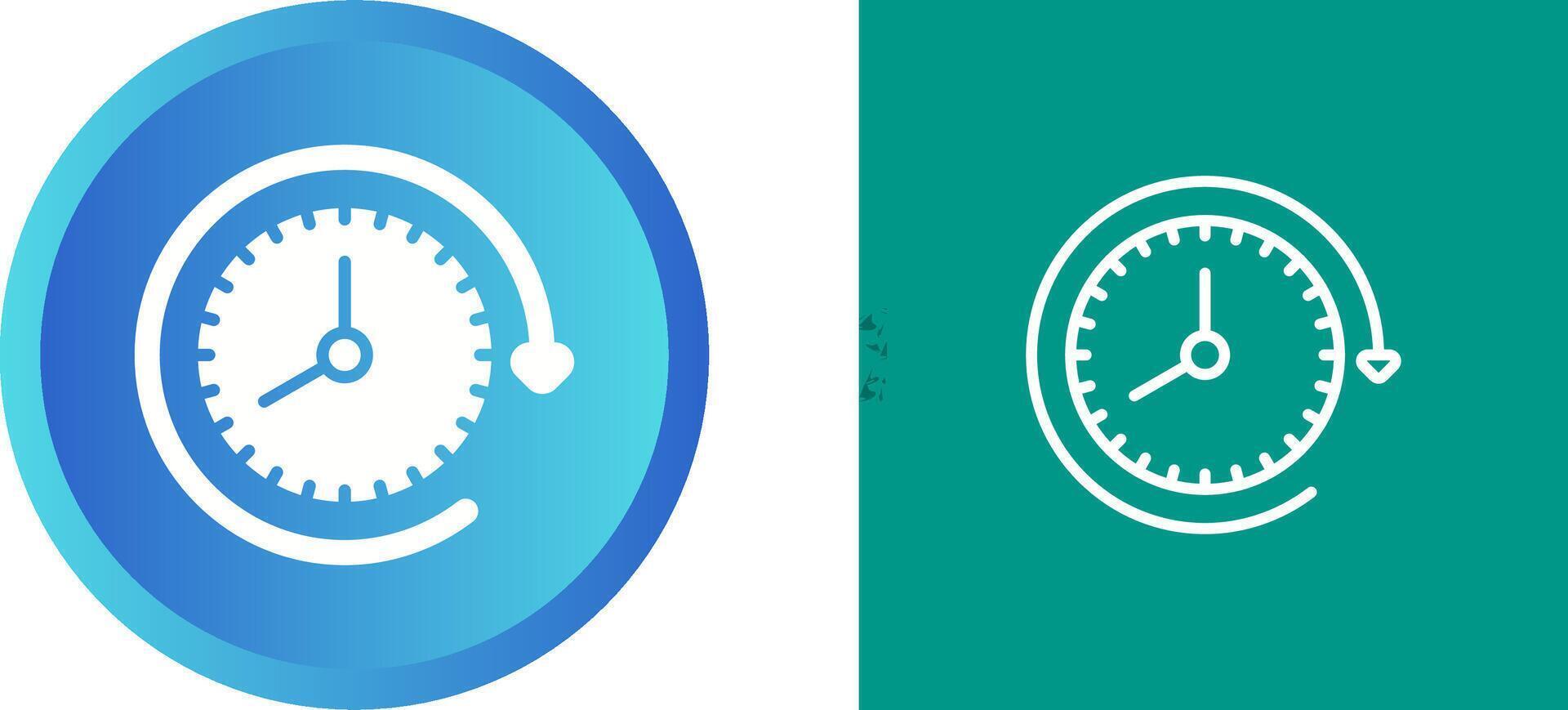 Clock with arrow Vector Icon