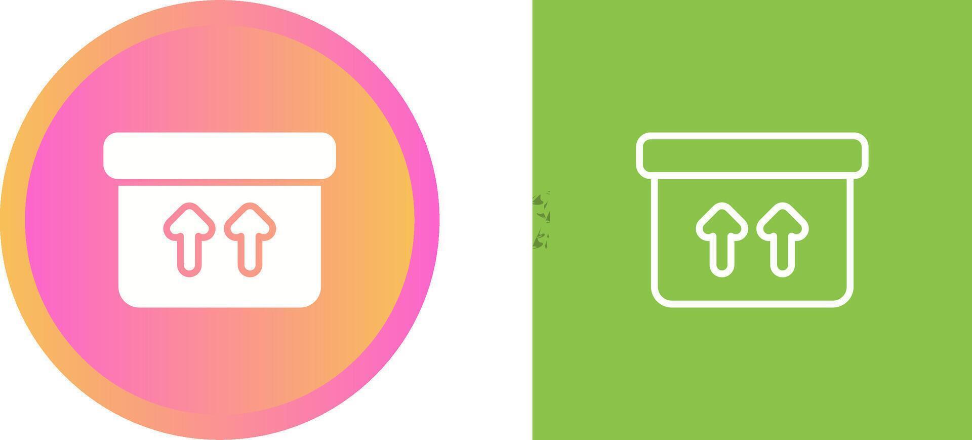 Box Up Vector Icon