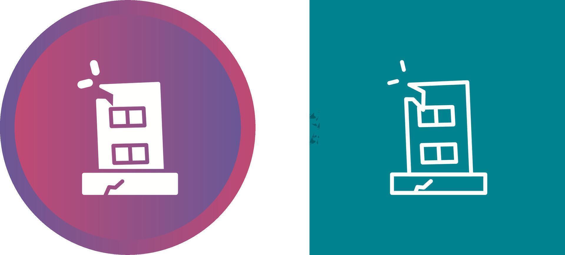 Facility Damage Vector Icon