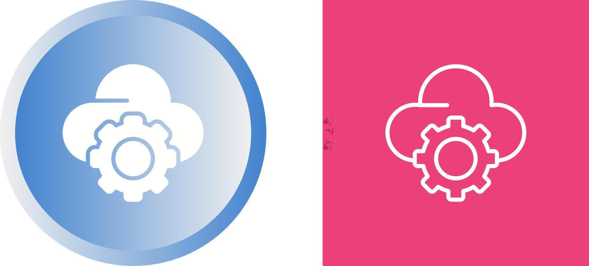 icono de vector de nube