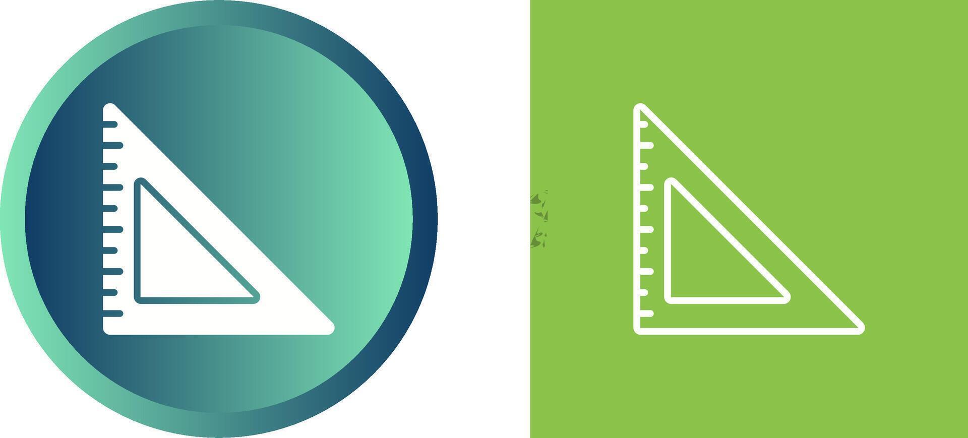 Triangular Ruler Vector Icon