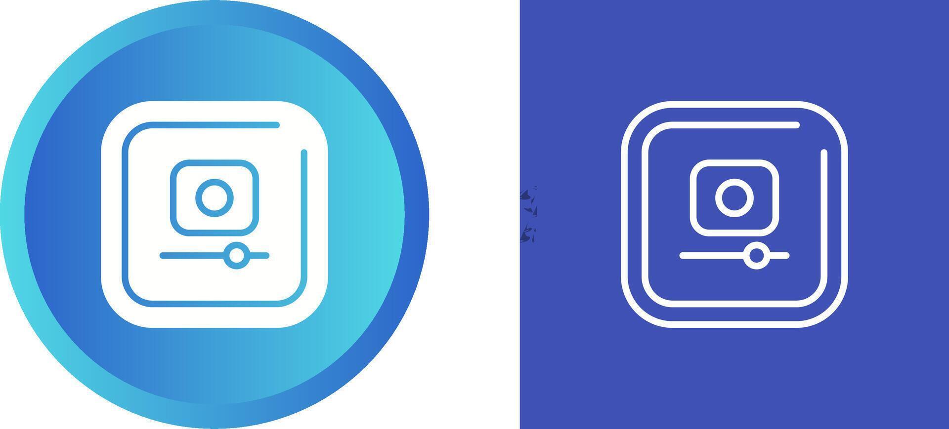 Video Record Square Vector Icon