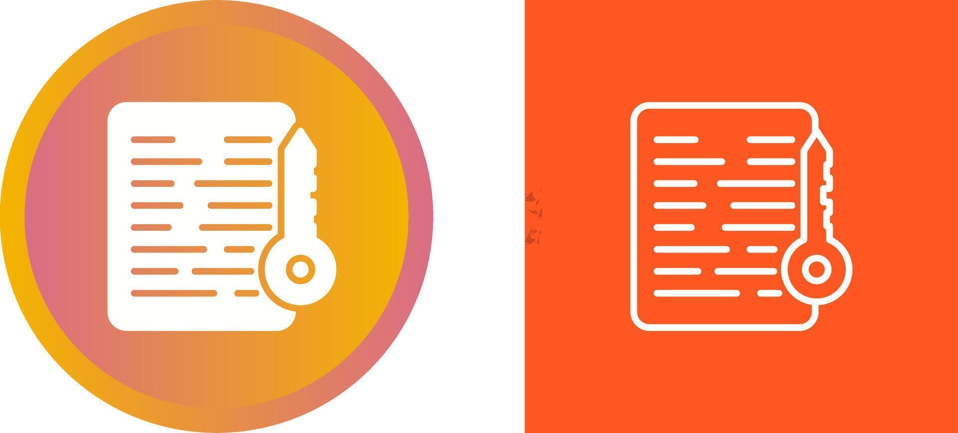 Document Access Vector Icon