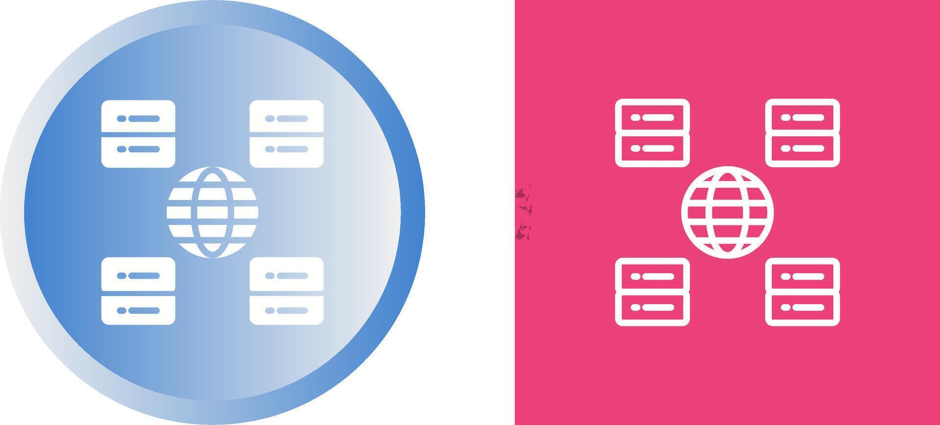 Content Delivery Network Vector Icon