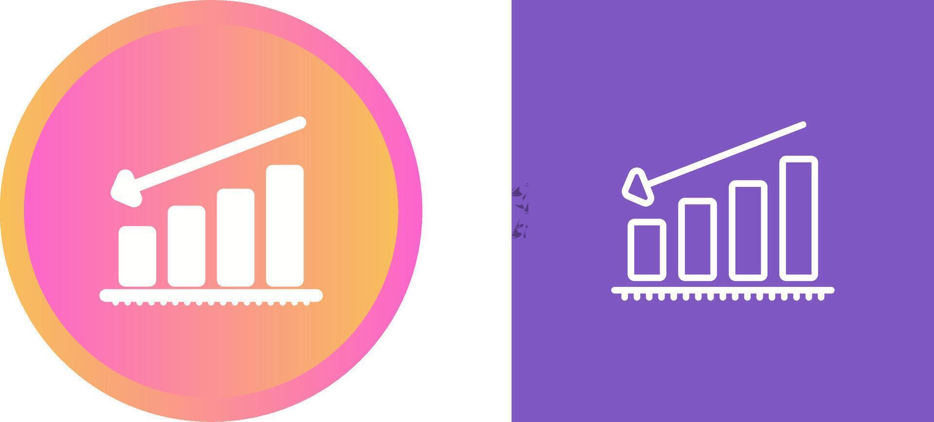 Chart Decreasing Vector Icon