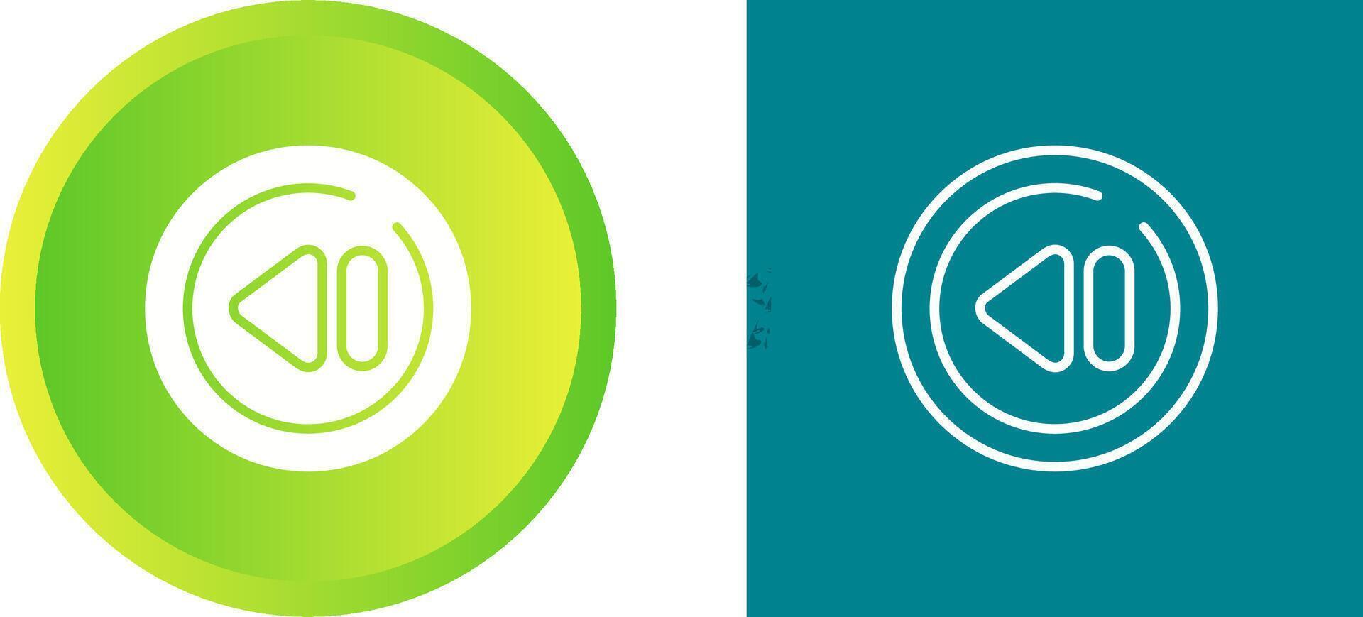 Previous Track Circle Vector Icon