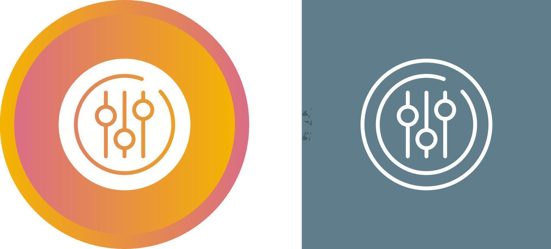 Audio Equalizer Circle Vector Icon