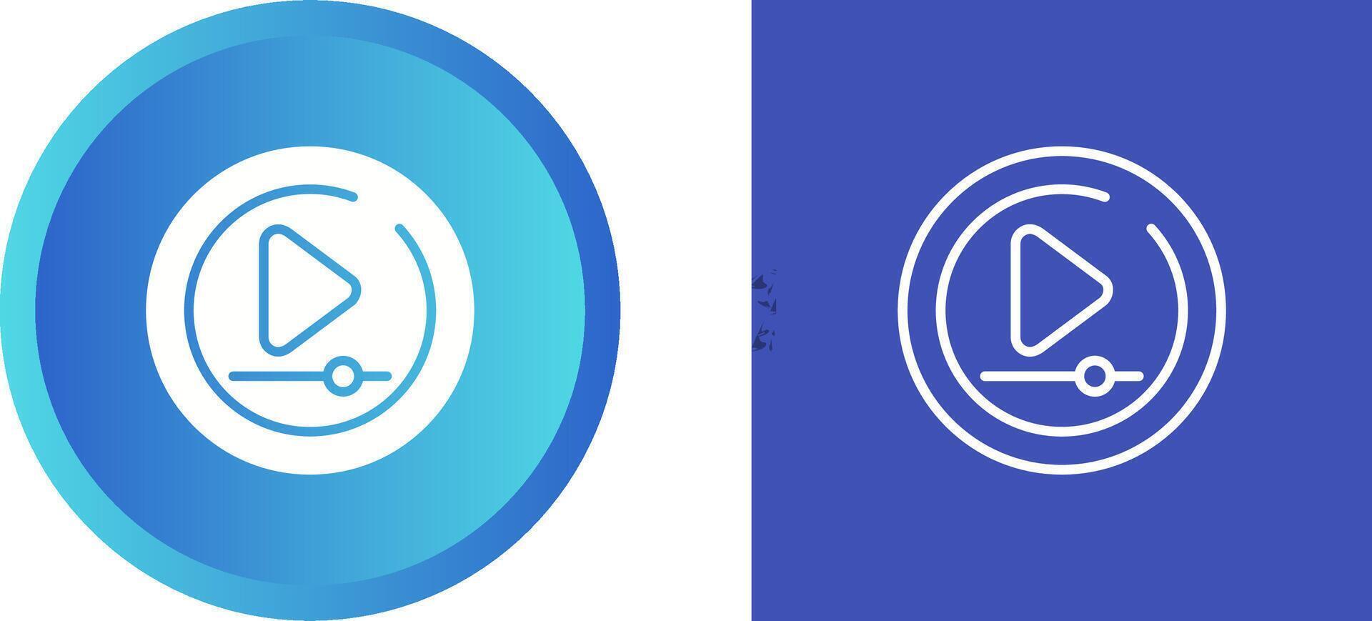 Video Play Circle Vector Icon
