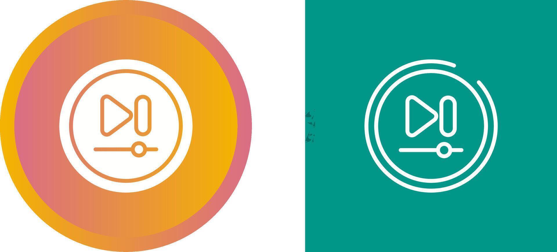Video Next Track Button Vector Icon