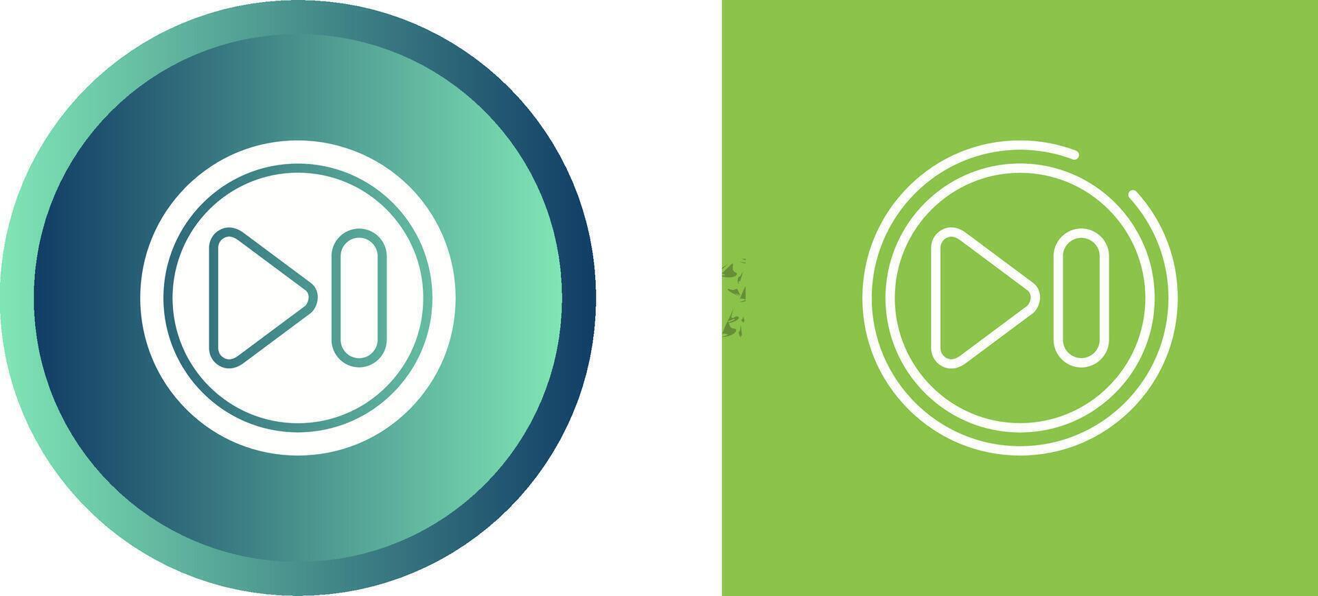 Next Track Button Vector Icon