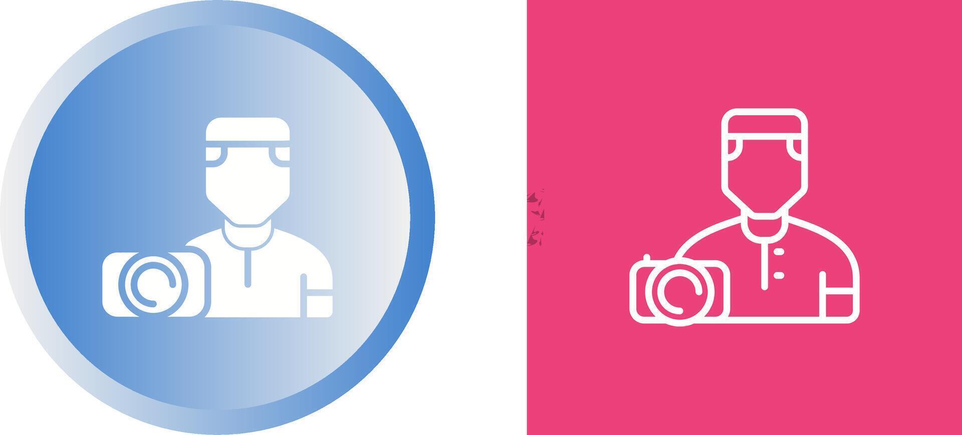 Camera man Vector Icon