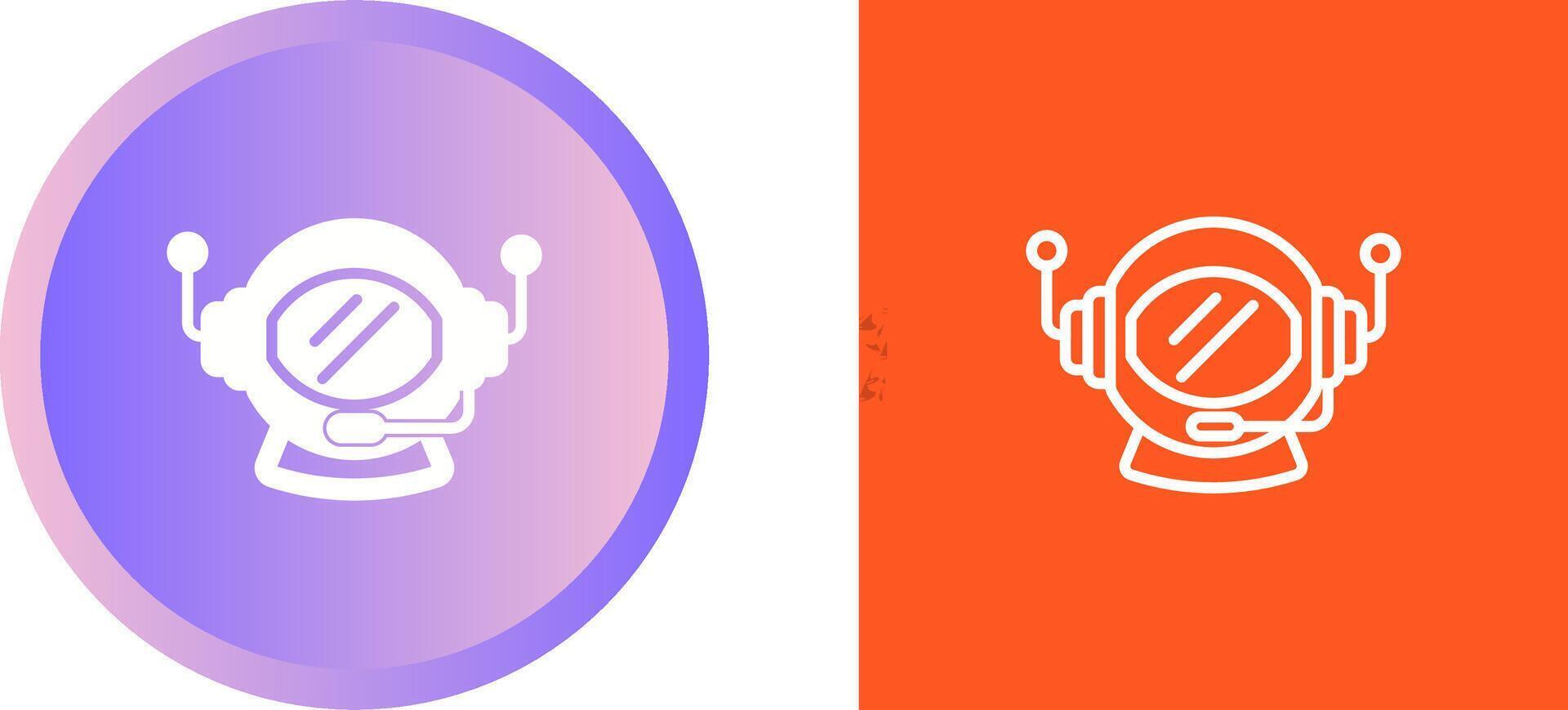 Astronaut Helmet Vector Icon