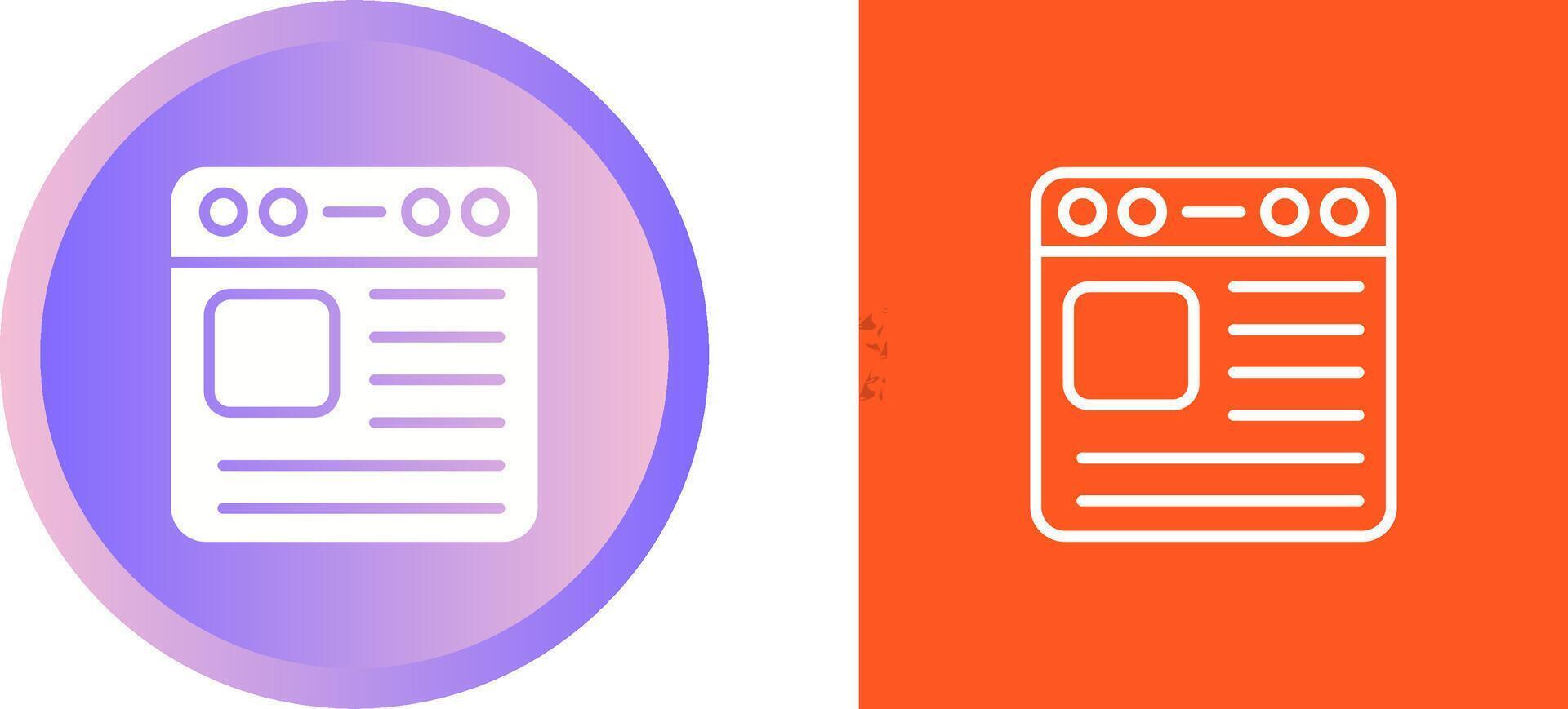 Browser Vector Icon