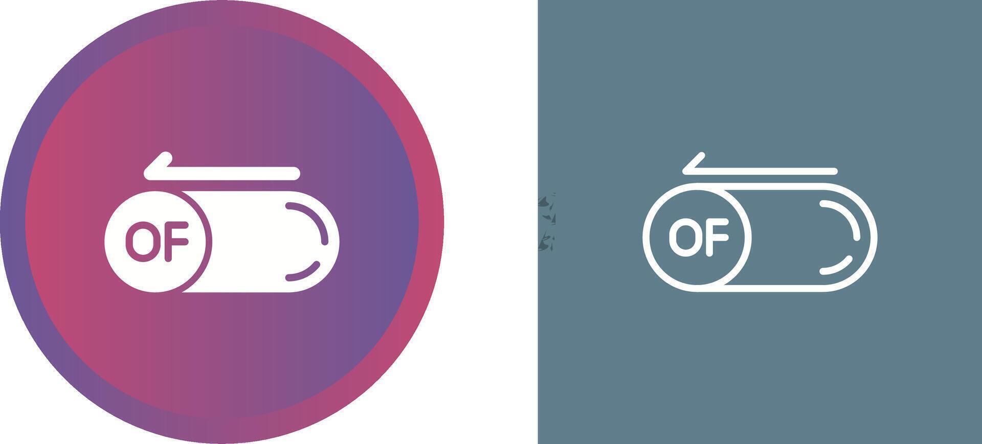 Of Button Vector Icon