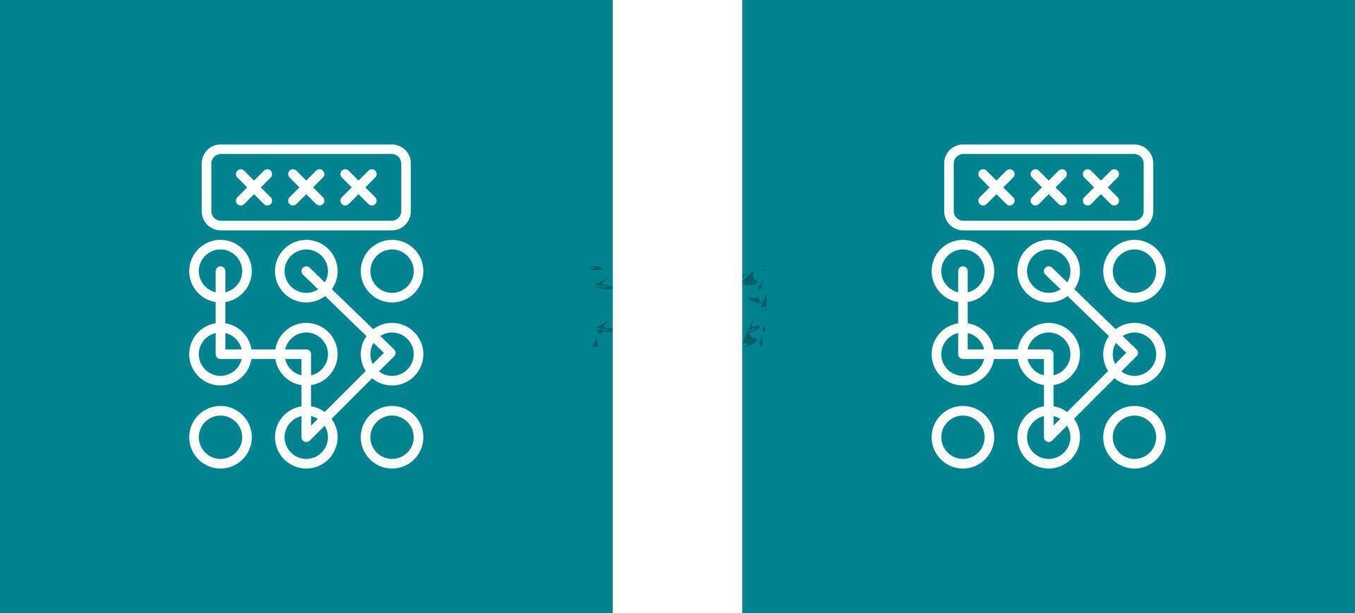 Pattern Lock Vector Icon