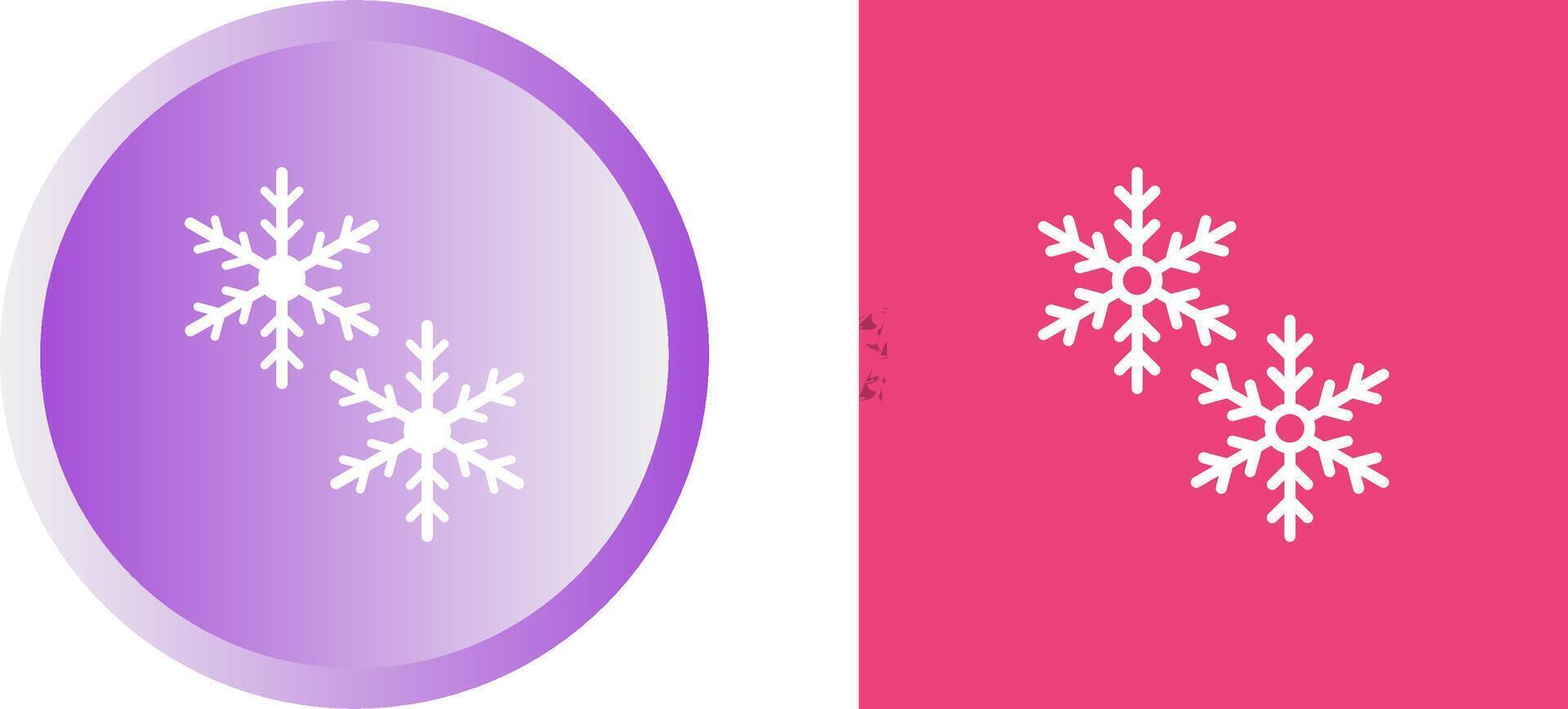 icono de vector de copos de nieve