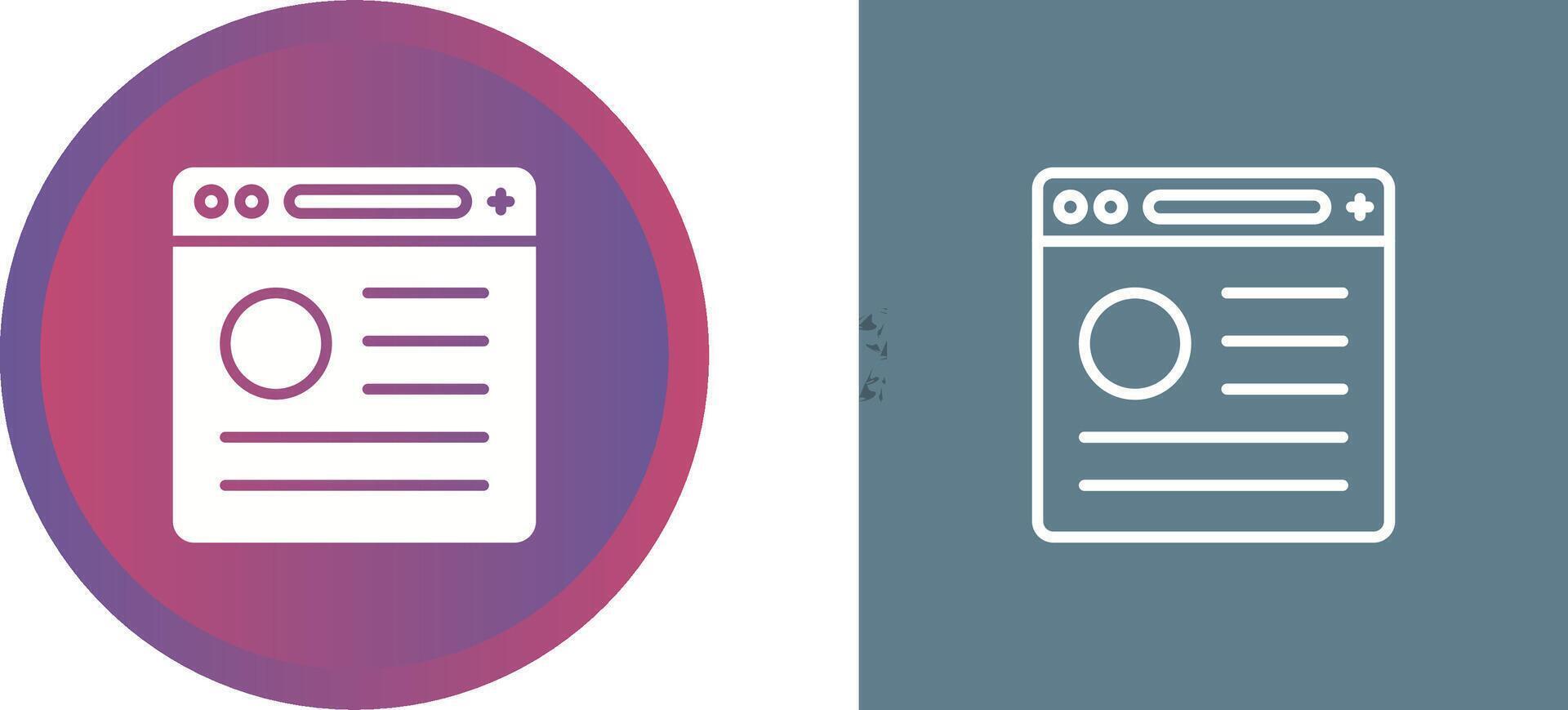 Browser Vector Icon