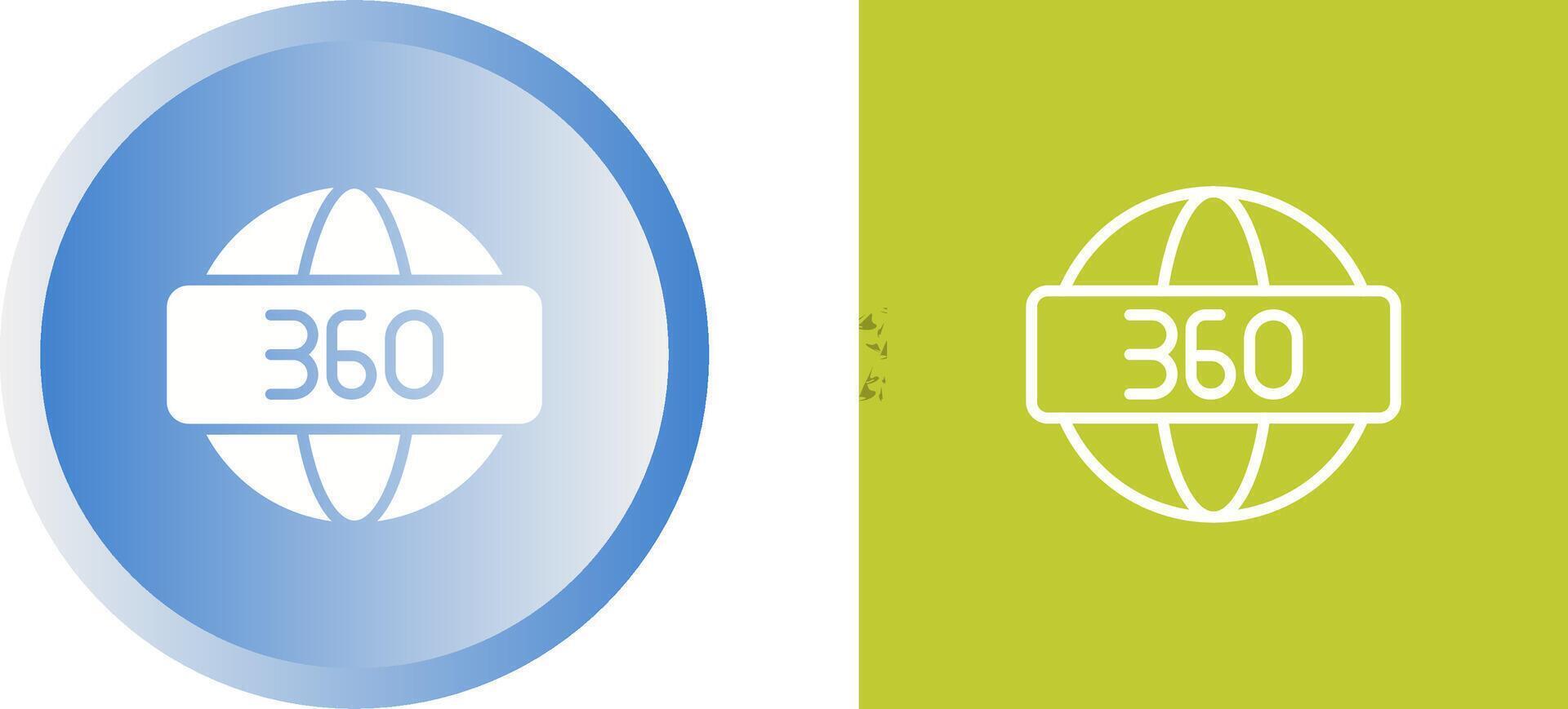 360 Degrees Vector Icon