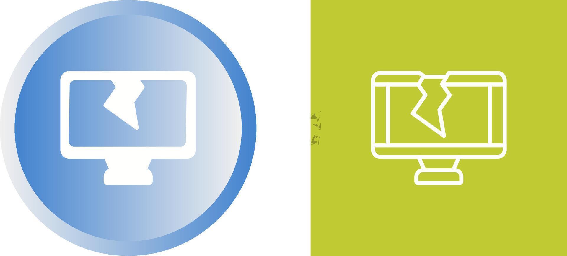 Cracked Vector Icon