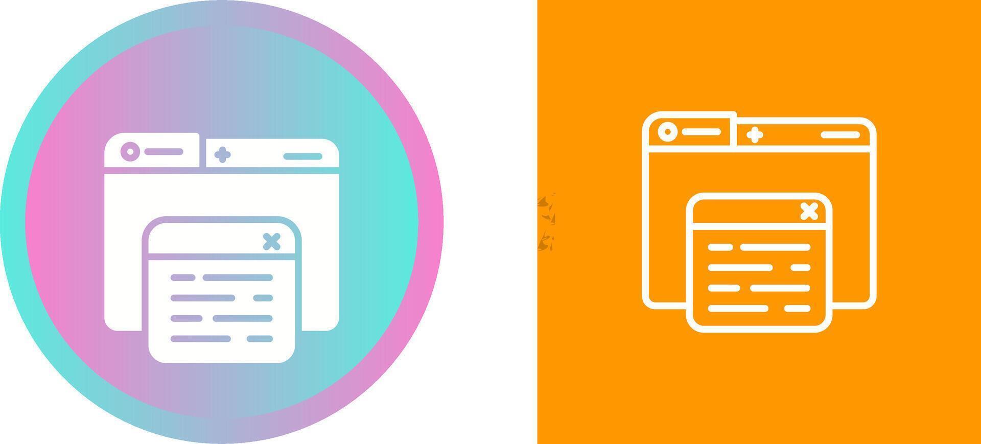 Pop Up Vector Icon