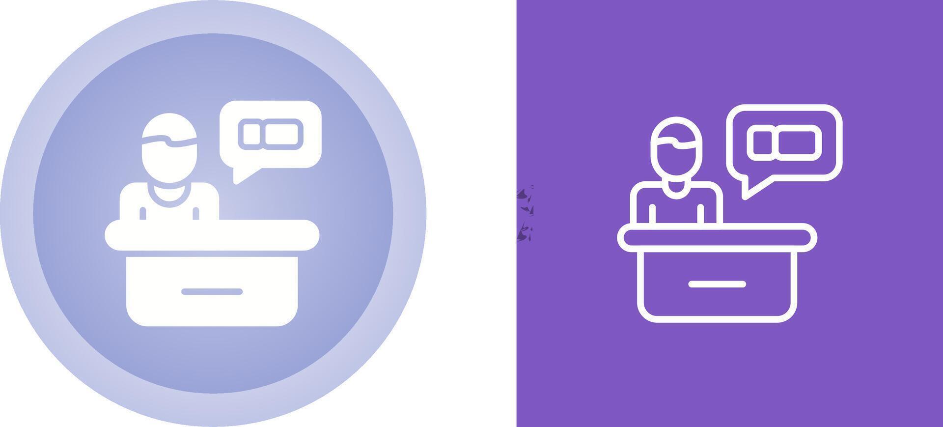 Support Ticket Vector Icon