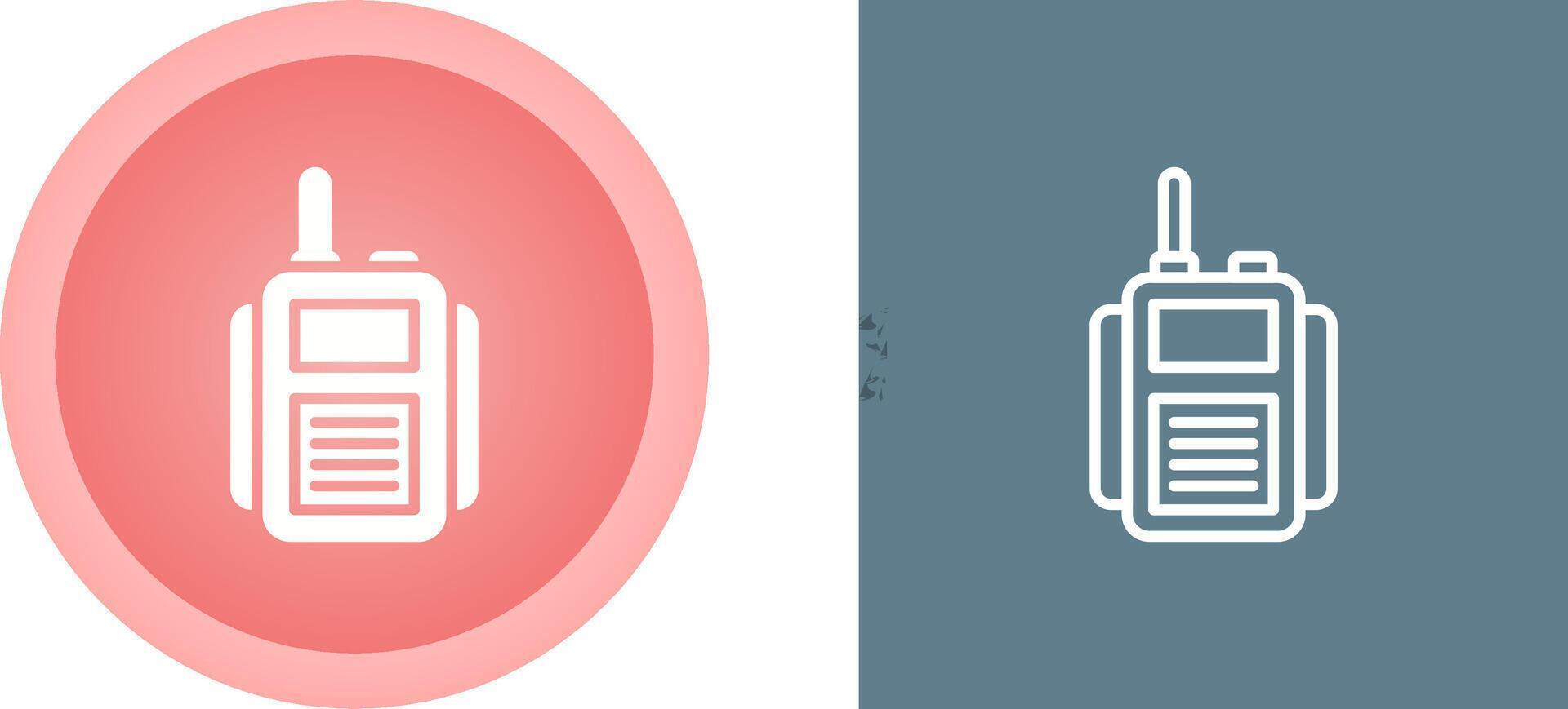 Hand crank radio Vector Icon