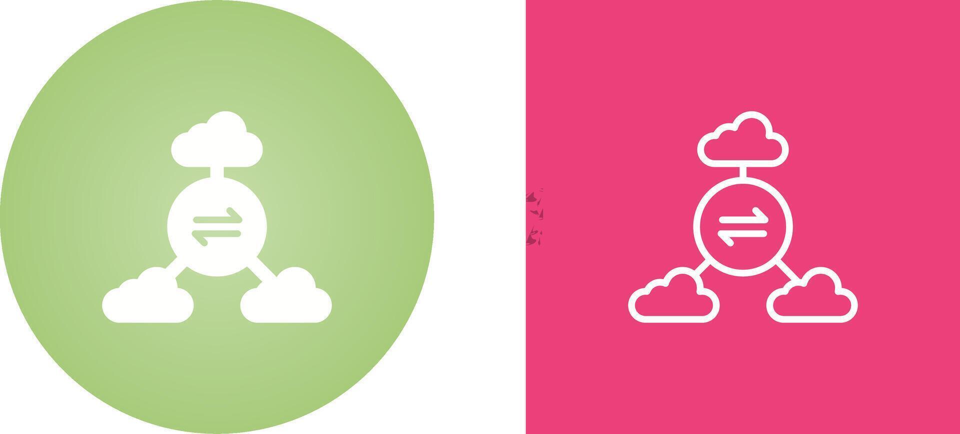Multi-Cloud Vector Icon