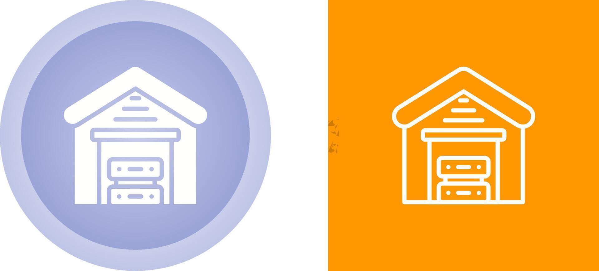 Data Warehouse Vector Icon