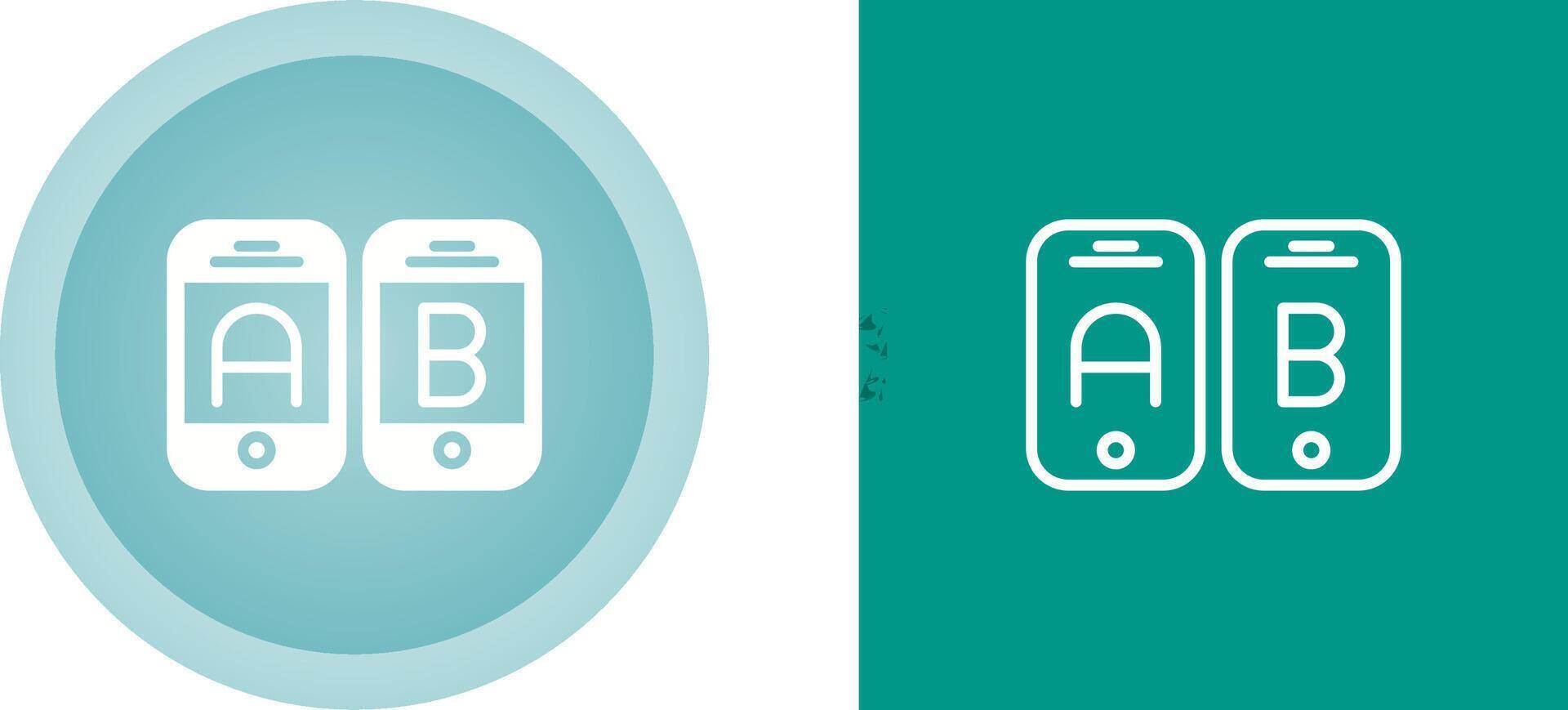 A B Testing Vector Icon