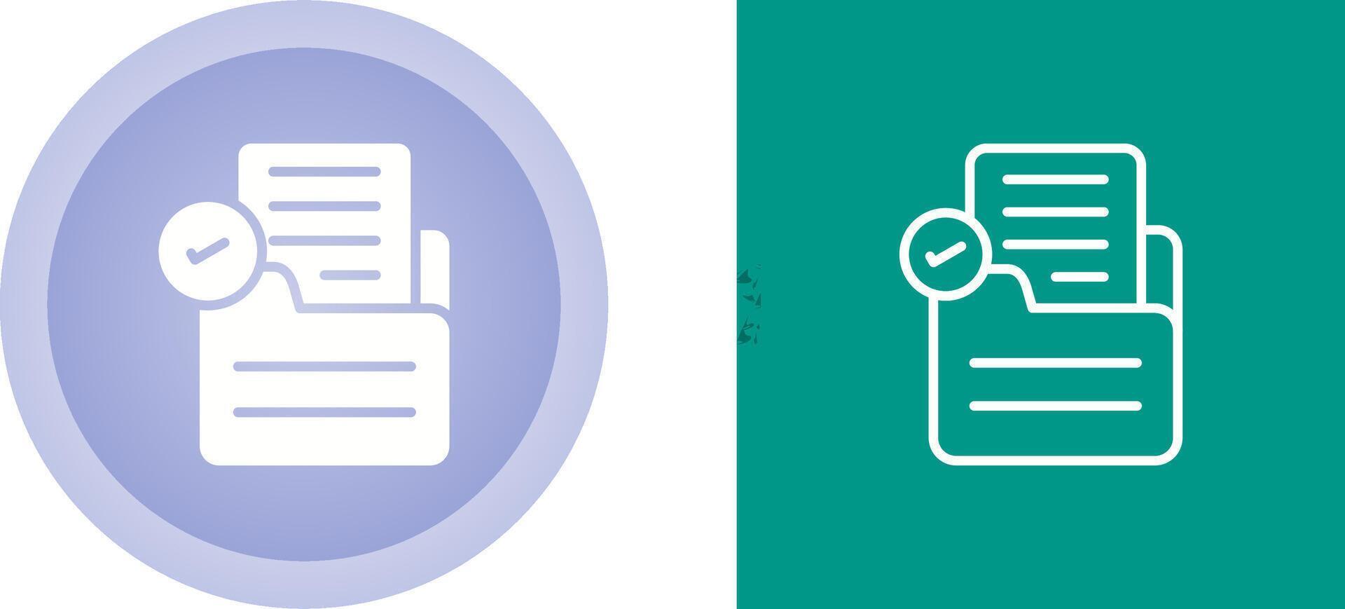 Document Check Vector Icon