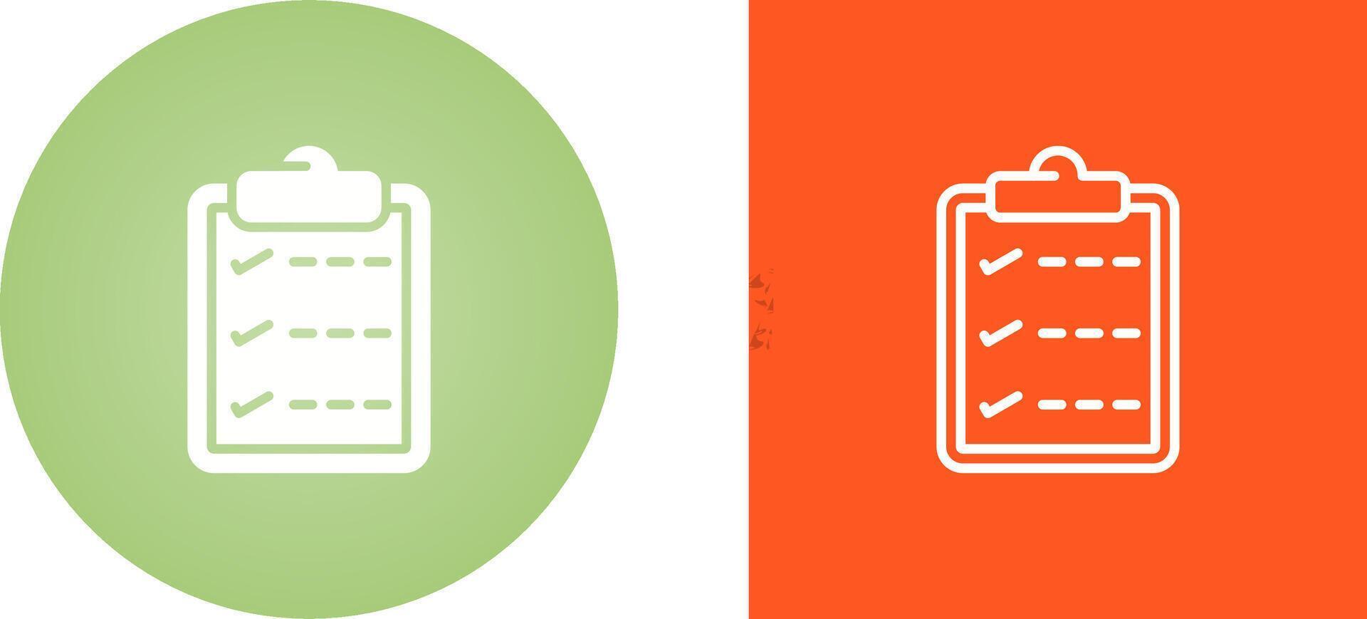 Task list with checkmarks Vector Icon