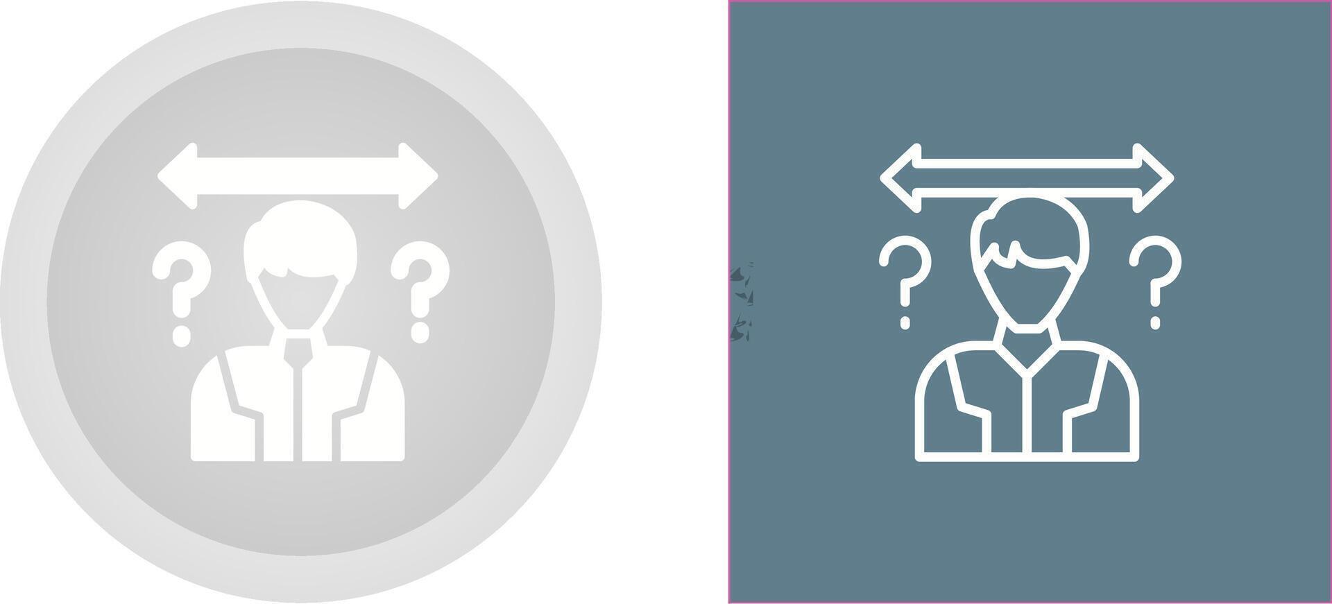 Uncertainty Vector Icon