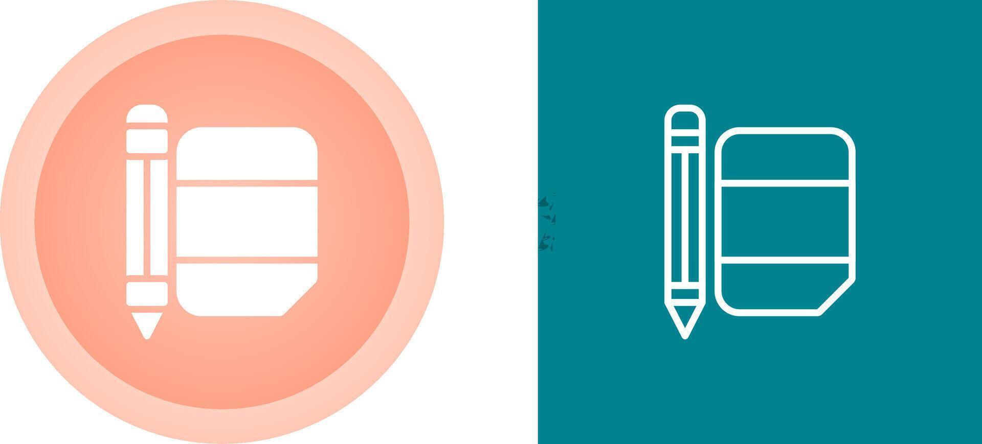 Eraser with pencil Vector Icon