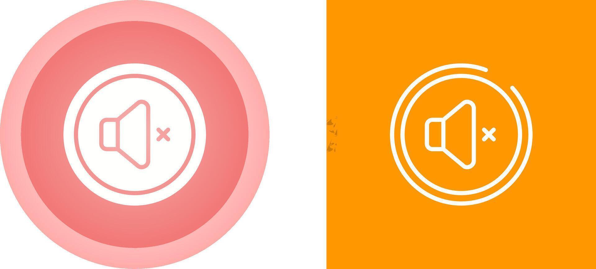 Mute Button Vector Icon