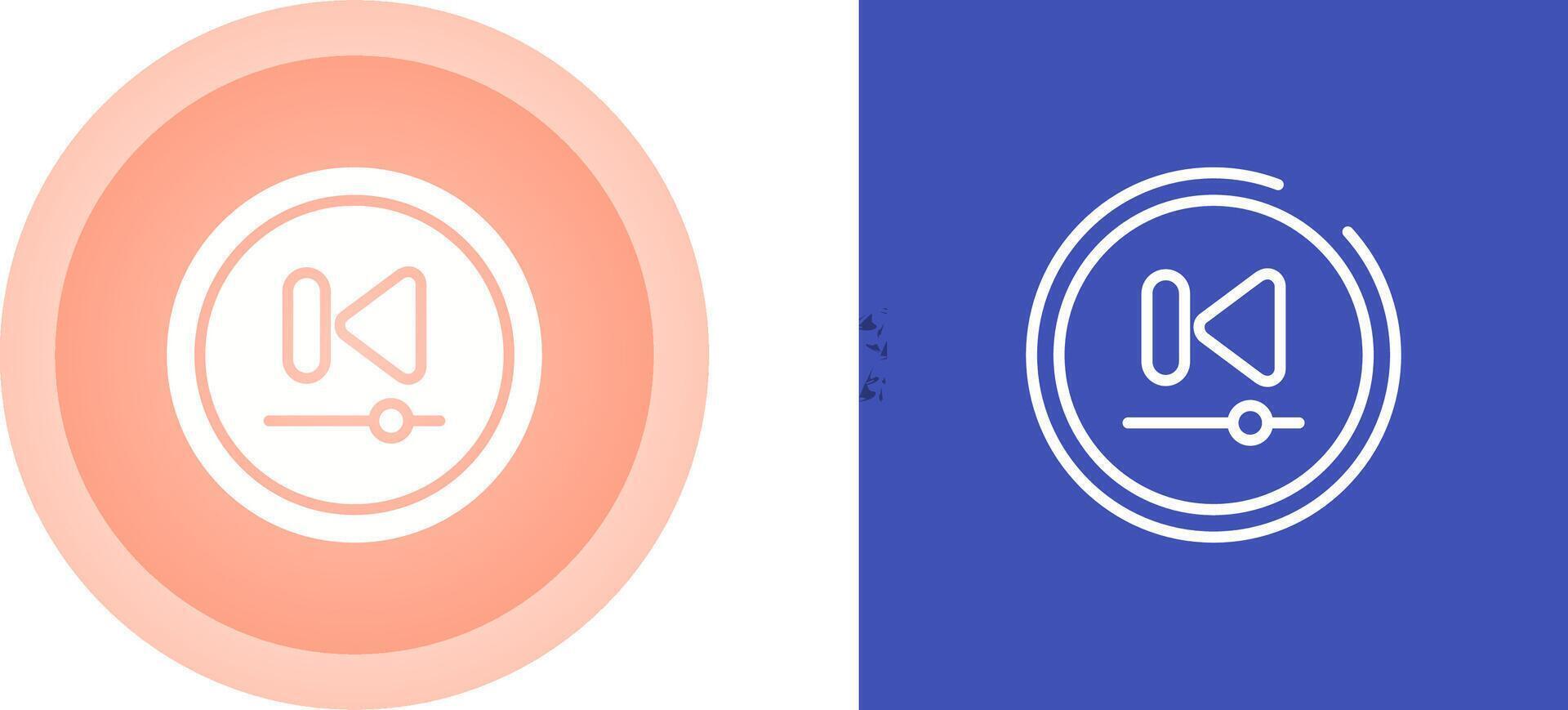Video Previous Track Butto Vector Icon