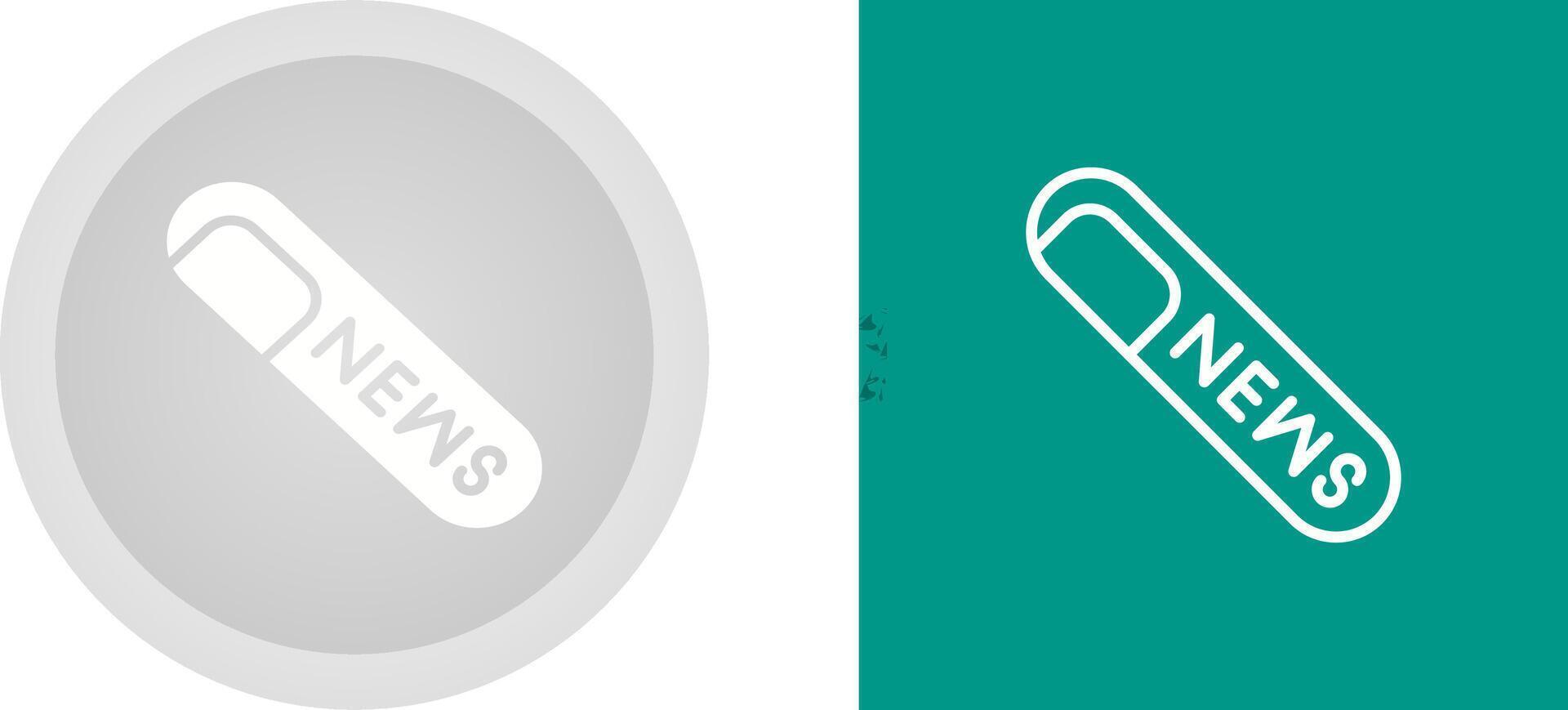 Rolled Up Newspaper Vector Icon