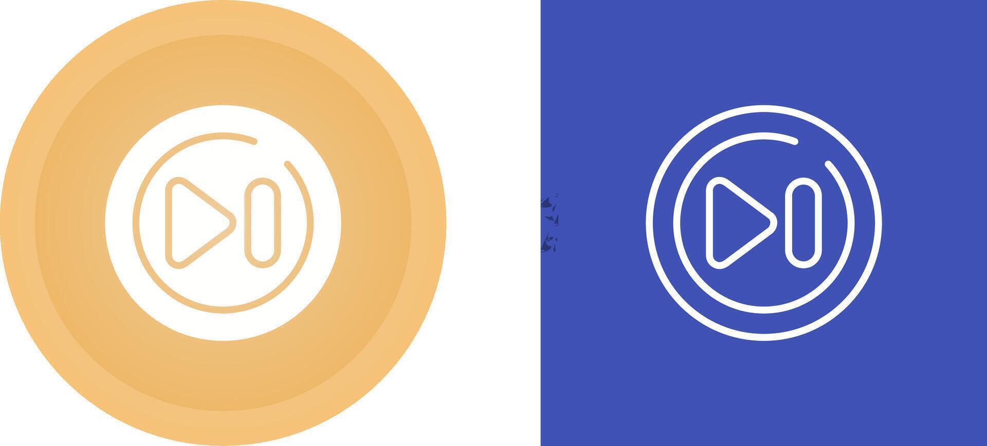 Fast Forward Circle Vector Icon
