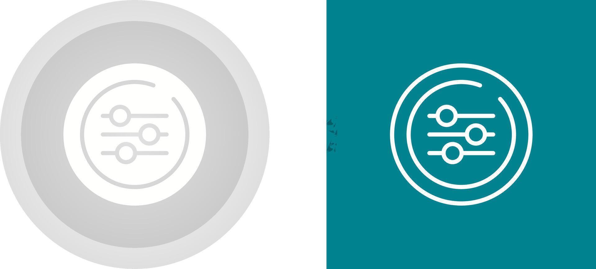 Equalizer Circle Vector Icon