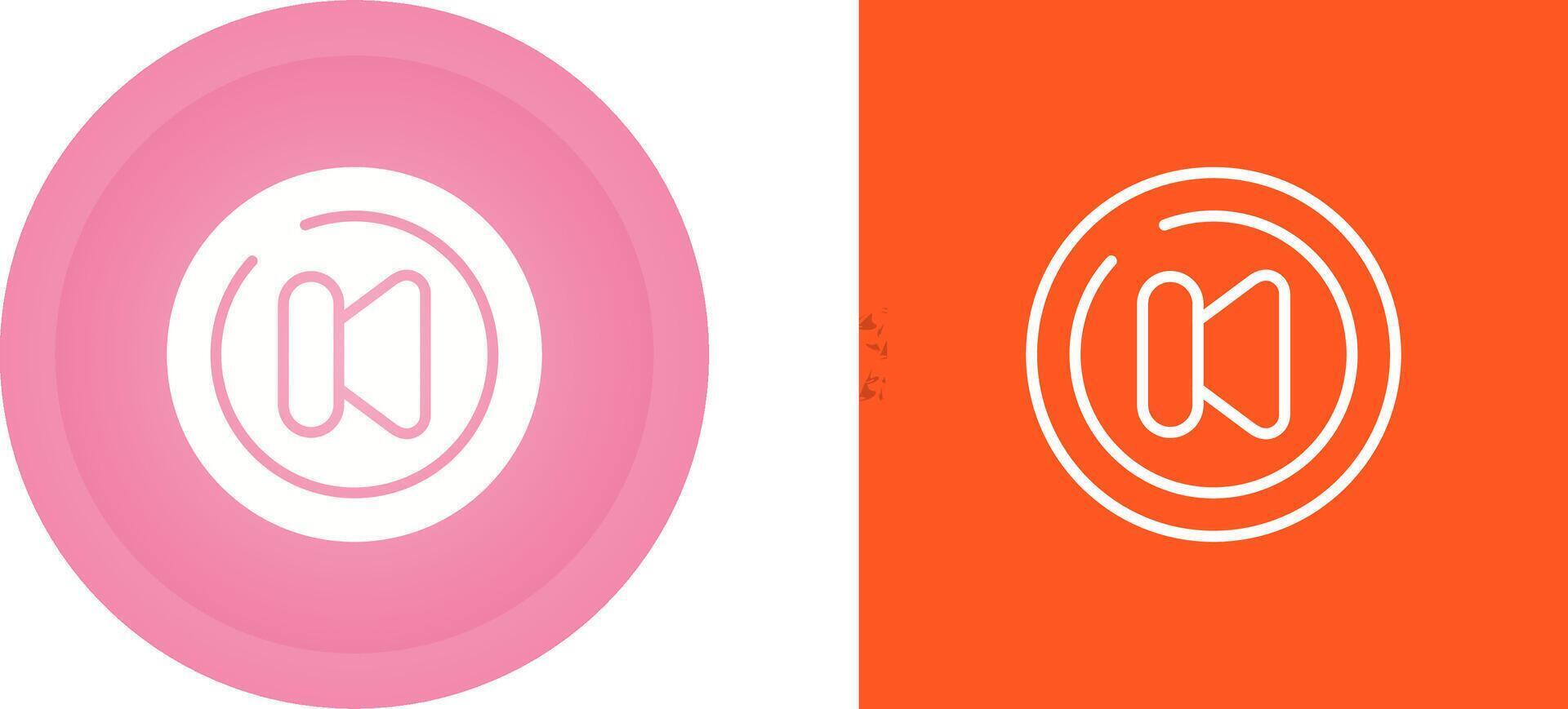 Video Previous Track Circl Vector Icon