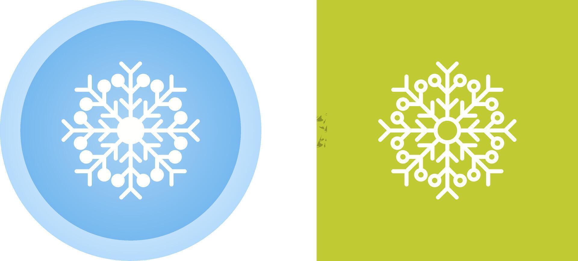 icono de vector de copo de nieve