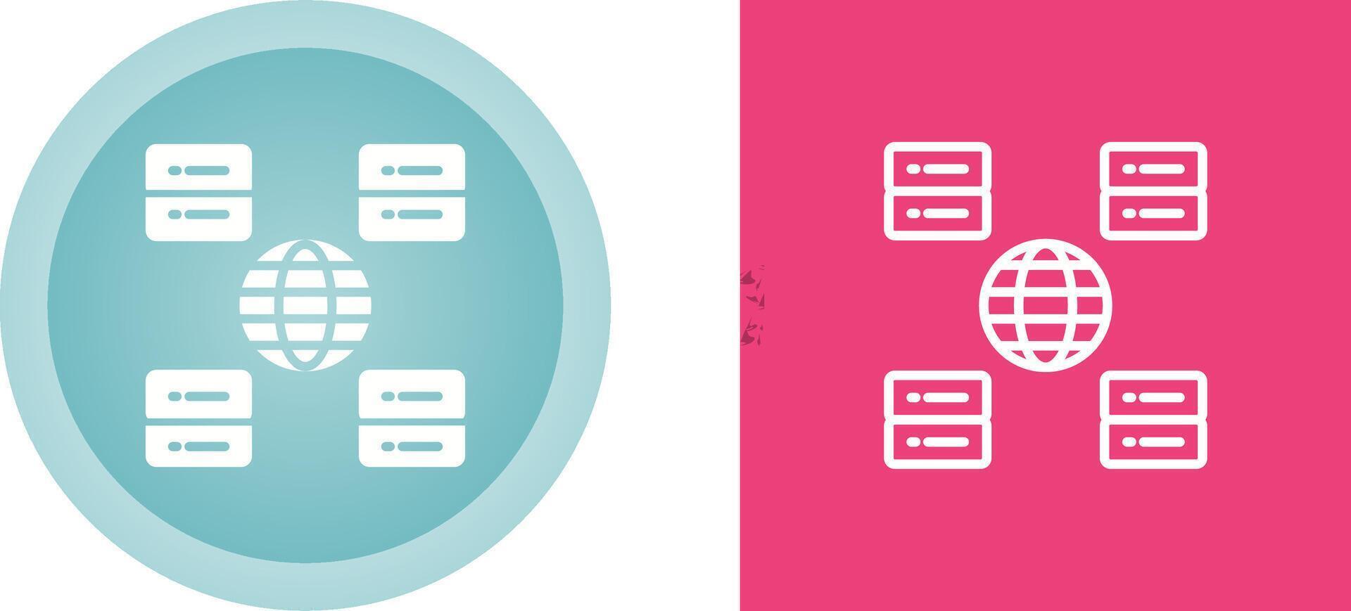 Content Delivery Network Vector Icon