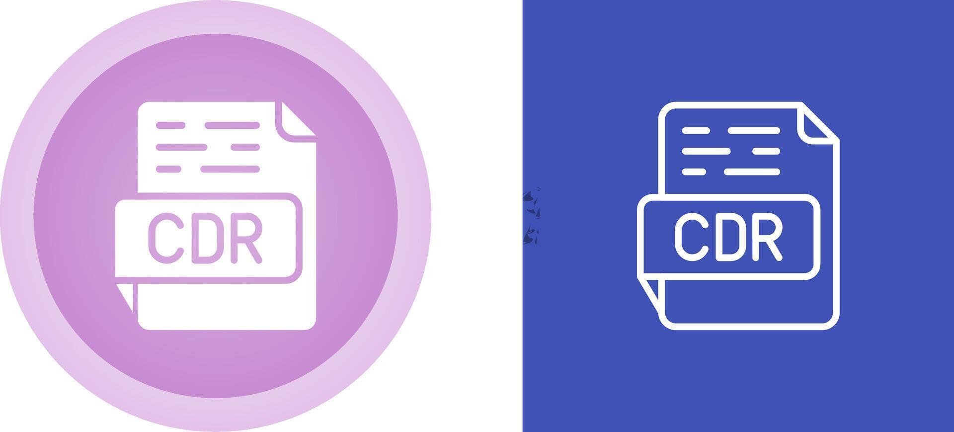 CDR Vector Icon