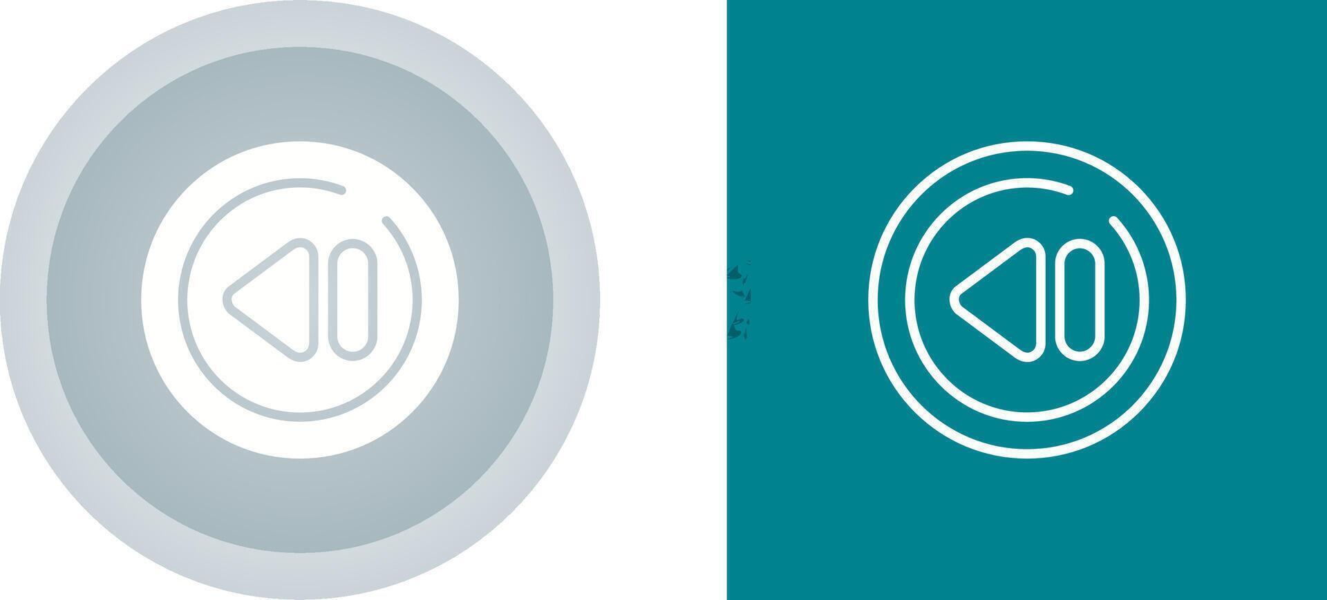 Previous Track Circle Vector Icon