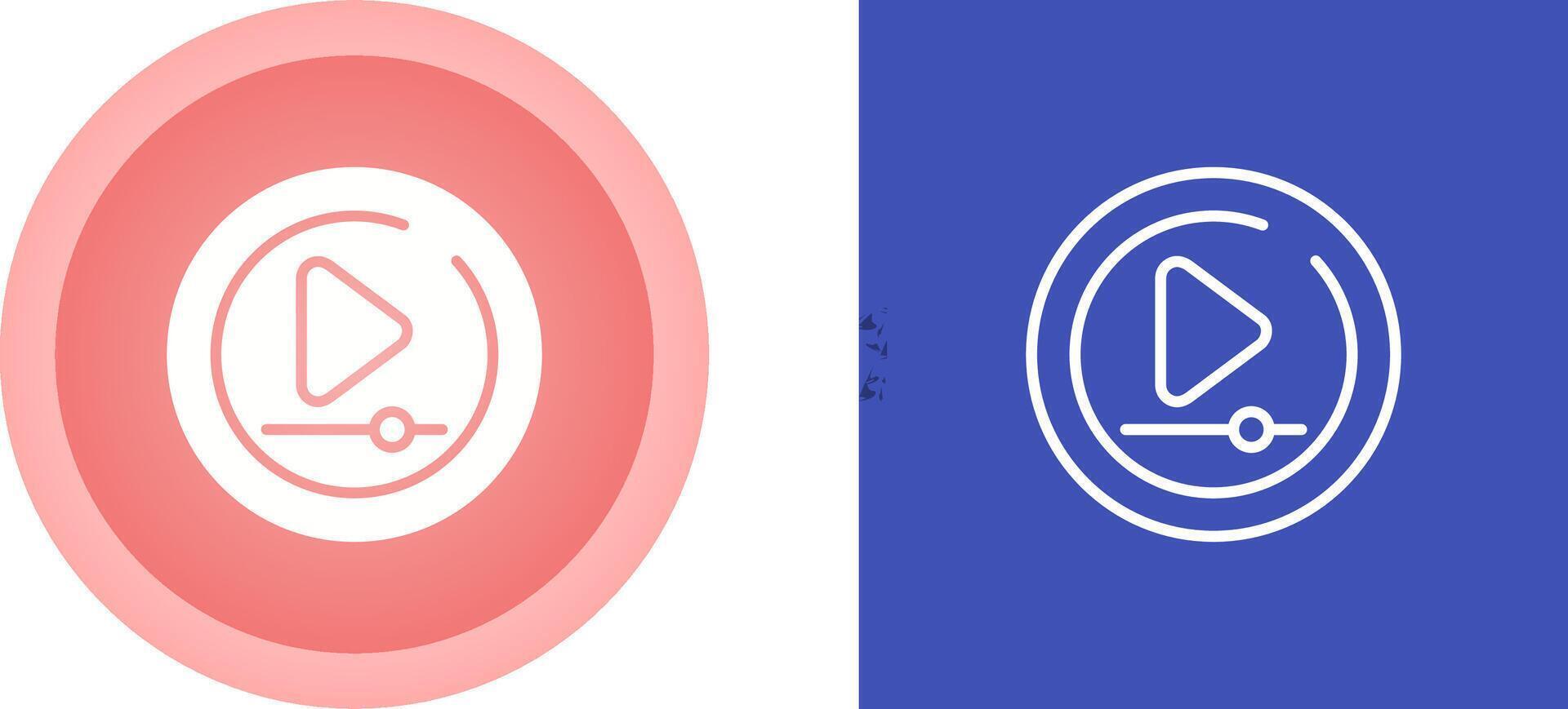 Video Play Circle Vector Icon