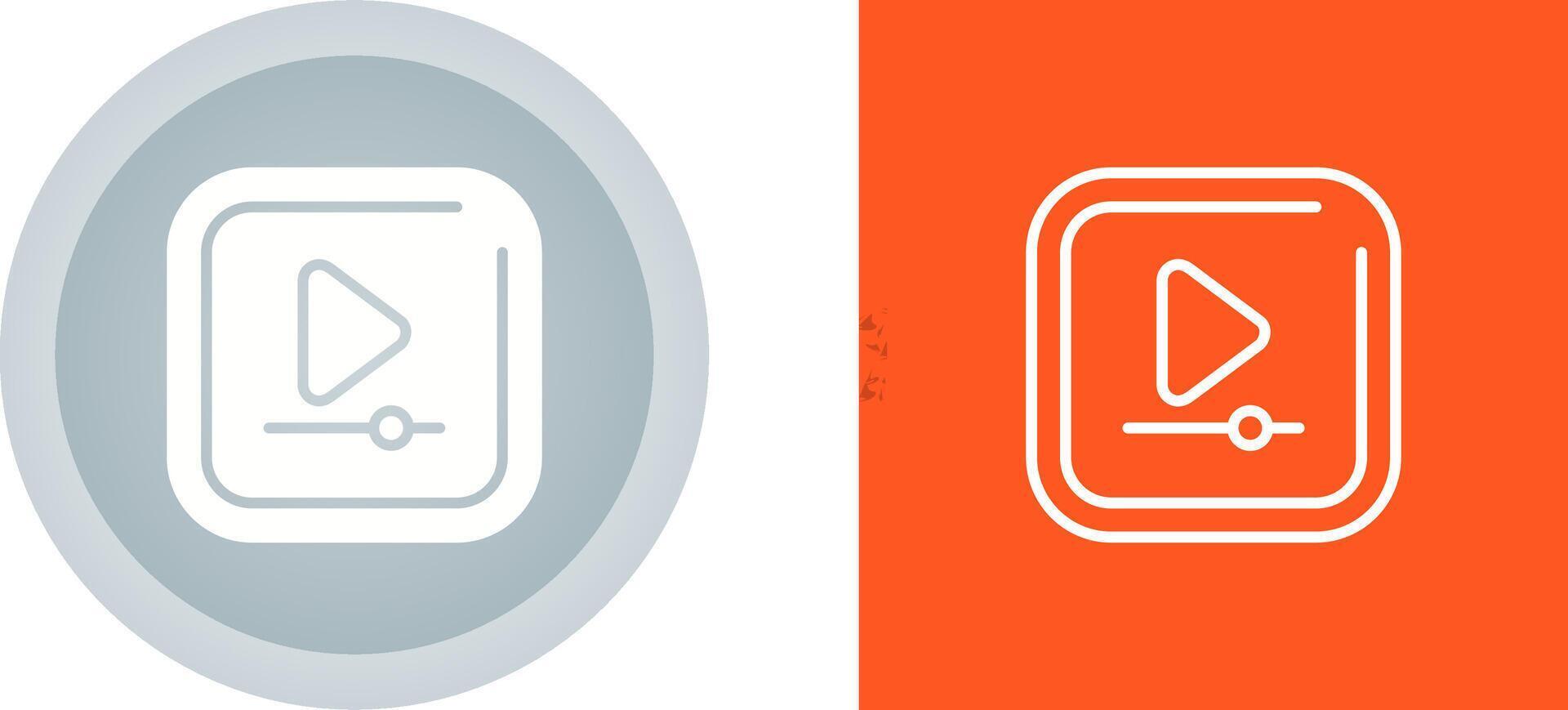 Video Play Square Vector Icon